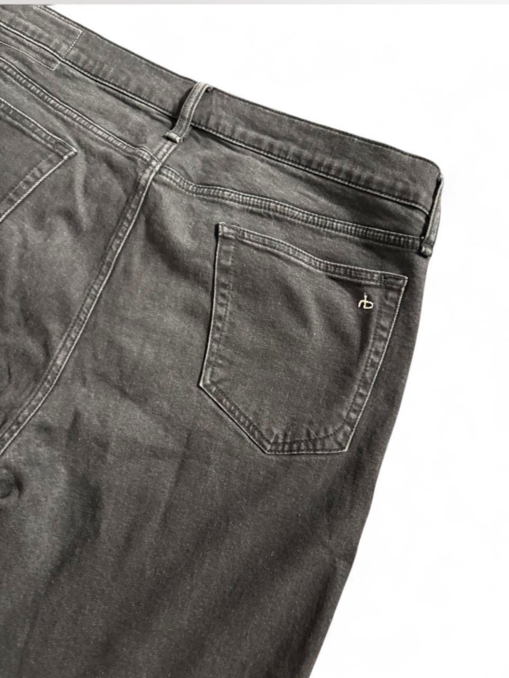 Men’s Rag & Bone Fit 2 Authentic Stretch Jeans in a Washed Black - Picture 8 of 8